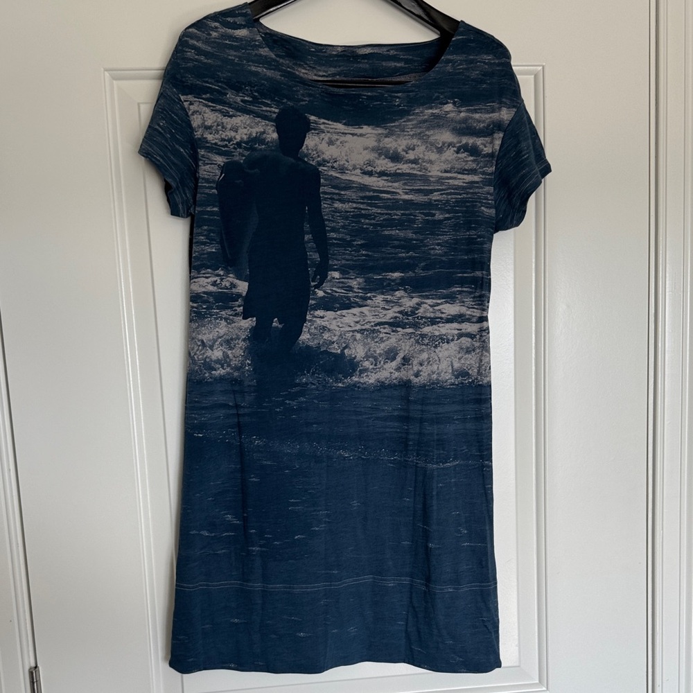 Marc By Marc Jacobs Blue Graphic Dress